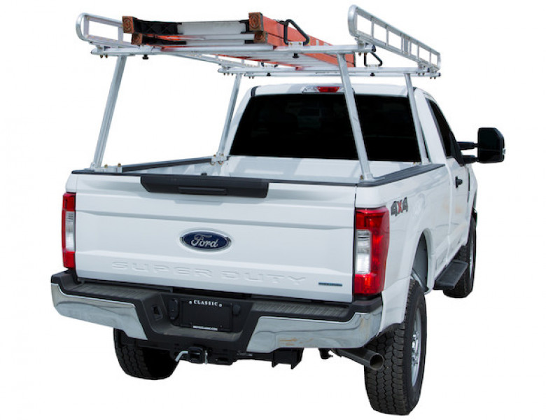 Image of Clear Anodized Aluminum Truck Ladder Rack from Buyers Products. Part number: 1501400