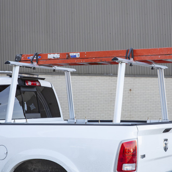 Image of Clear Anodized Aluminum Truck Ladder Rack from Buyers Products. Part number: 1501400