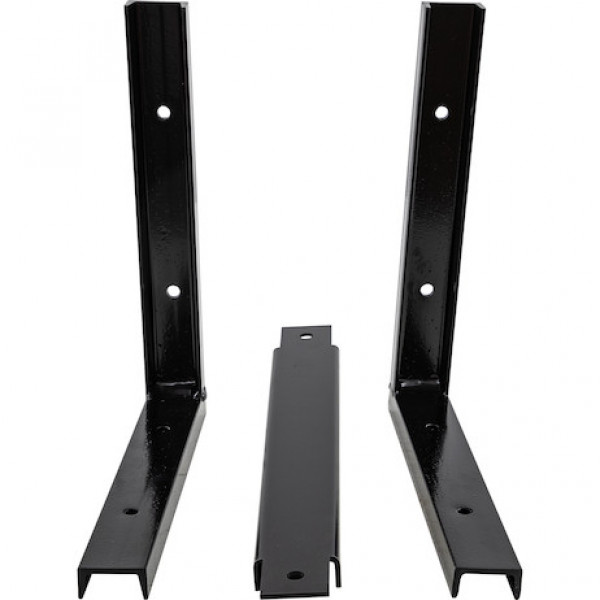 Image of 15x14-inch Black Steel Mounting Brackets For 24-inch and 36-inch Buyer Products Poly Truck Boxes from Buyers Products. Part number: 1701000