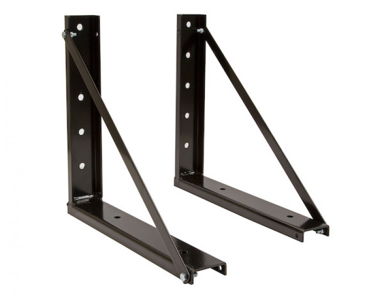 Image of 18x18 Inch Bolted Black Formed Steel Mounting Brackets from Buyers Products. Part number: 1701006B