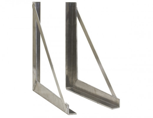 Image of 18x18 Inch Welded Aluminum Truck Tool Box Brackets from Buyers Products. Part number: 1701030