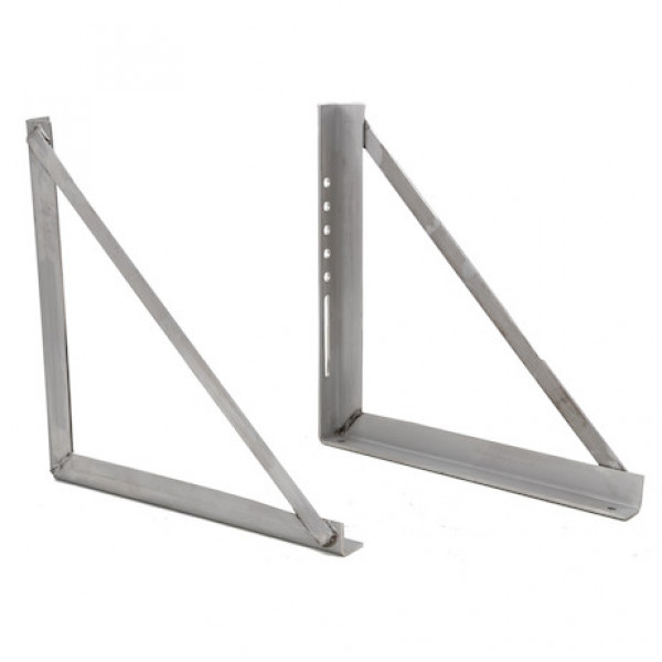 Image of 18x18 Inch Welded Stainless Steel Mounting Brackets from Buyers Products. Part number: 1701031