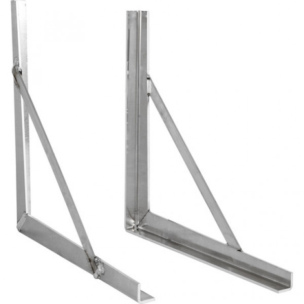 Image of 24x24 Inch Welded Aluminum Truck Tool Box Brackets from Buyers Products. Part number: 1701040