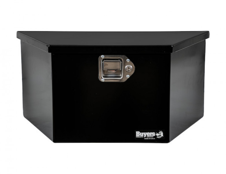 Image of 27 Inch Wide Gloss Black Steel Trailer Tongue Truck Box from Buyers Products. Part number: 1701281