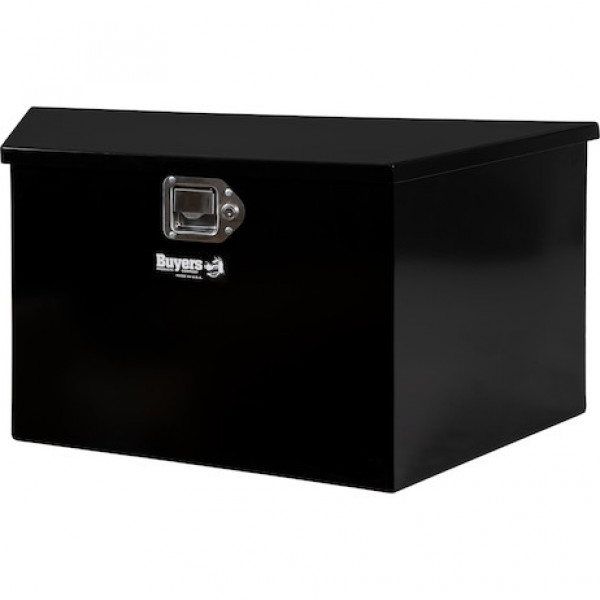 Image of 27 Inch Wide Gloss Black Steel Trailer Tongue Truck Box from Buyers Products. Part number: 1701281