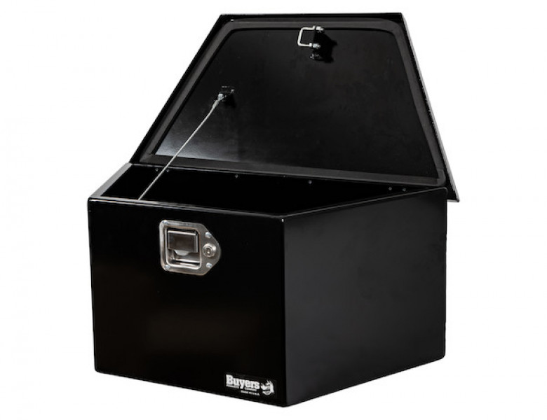 Image of 27 Inch Wide Gloss Black Steel Trailer Tongue Truck Box from Buyers Products. Part number: 1701281