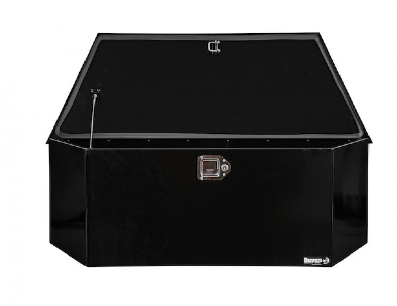 Image of 49 Inch Wide Gloss Black Steel Trailer Tongue Truck Box from Buyers Products. Part number: 1701285