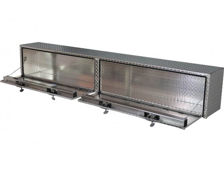 Image of 16x13x96 Inch Diamond Tread Aluminum Topsider Truck Box from Buyers Products. Part number: 1701561