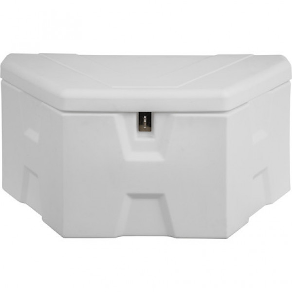 Image of 36 Inch Wide White Poly Trailer Tongue Truck Box from Buyers Products. Part number: 1701679