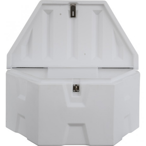 Image of 36 Inch Wide White Poly Trailer Tongue Truck Box from Buyers Products. Part number: 1701679