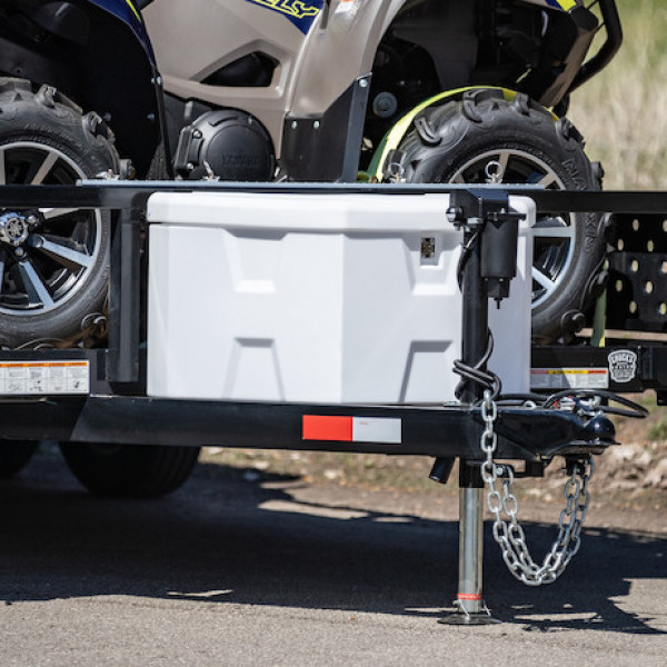 Image of 36 Inch Wide White Poly Trailer Tongue Truck Box from Buyers Products. Part number: 1701679