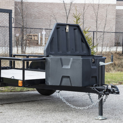 Image of 36 Inch Wide Black Poly Trailer Tongue Truck Box from Buyers Products. Part number: 1701680