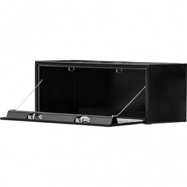 Image of 18x18x24 Inch Black Steel Underbody Truck Box With Paddle Latch from Buyers Products. Part number: 1702100