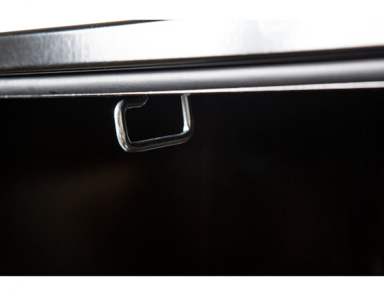 Image of 18x18x24 Inch Black Steel Underbody Truck Box With Paddle Latch from Buyers Products. Part number: 1702100