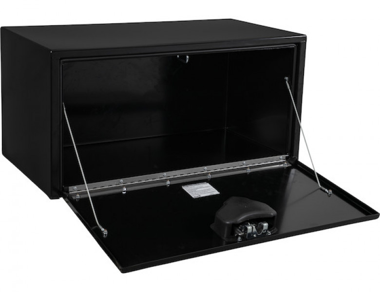 Image of 18x18x24 Inch Black Steel Underbody Truck Box With Paddle Latch from Buyers Products. Part number: 1702100