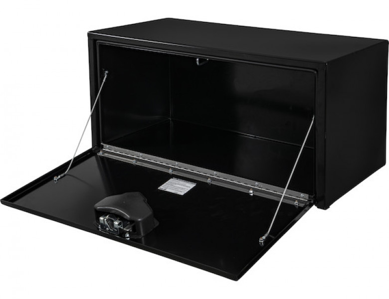 Image of 18x18x24 Inch Black Steel Underbody Truck Box With Paddle Latch from Buyers Products. Part number: 1702100