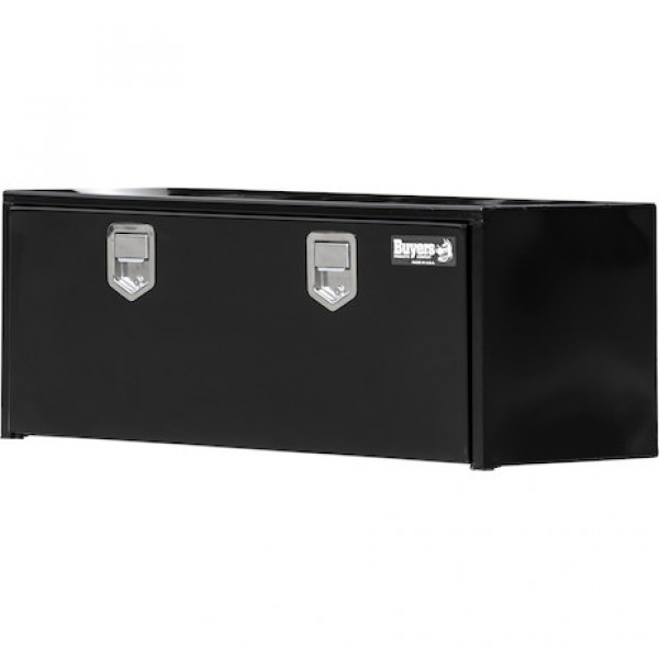 Image of 18x18x24 Inch Black Steel Underbody Truck Box With Paddle Latch from Buyers Products. Part number: 1702100