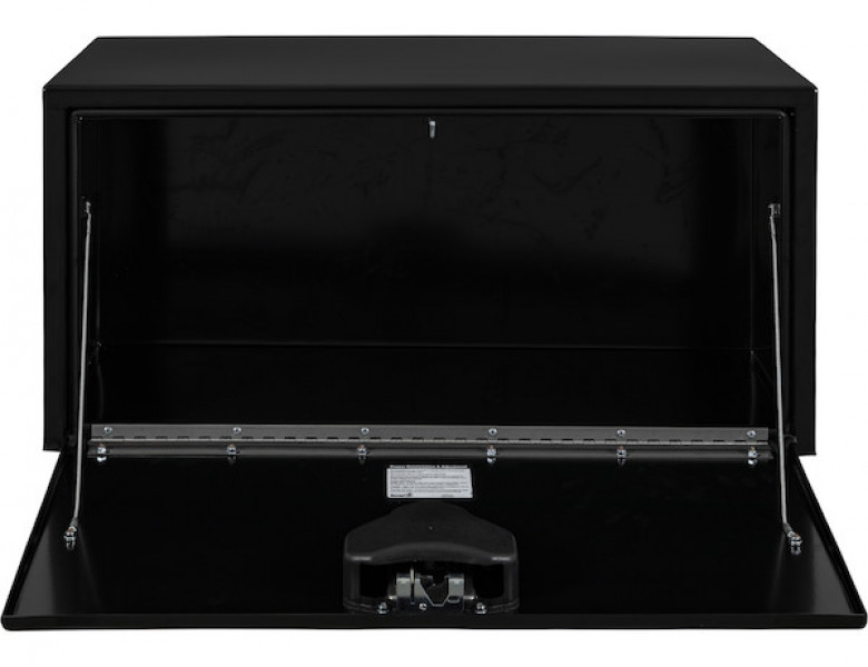 Image of 18x18x36 Inch Black Steel Underbody Truck Box With Paddle Latch from Buyers Products. Part number: 1702105