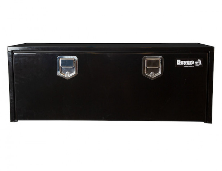 Image of 18x18x60 Inch Black Steel Underbody Truck Box With Paddle Latch from Buyers Products. Part number: 1702115