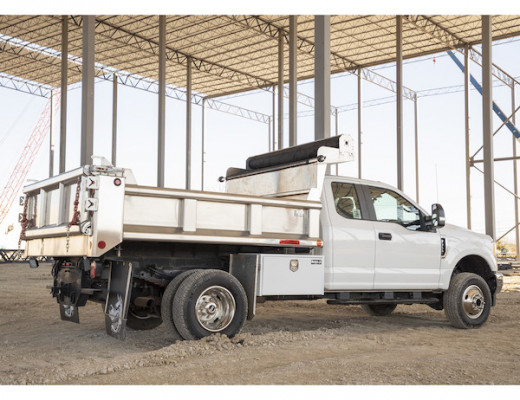 Image of 18x18x24 Inch White Steel Underbody Truck Box with Paddle Latch from Buyers Products. Part number: 1702200