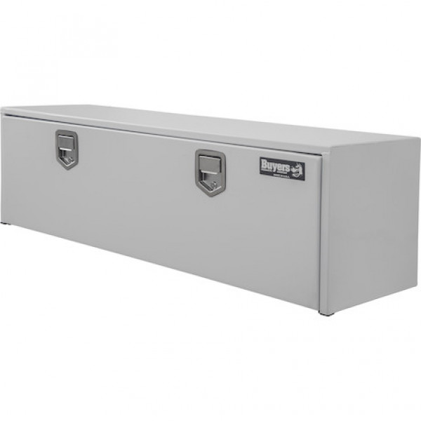 Image of 18x18x48 Inch White Steel Underbody Truck Box from Buyers Products. Part number: 1702210