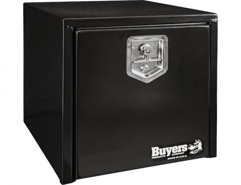 Image of 18x18x18 Inch Black Steel Underbody Truck Box from Buyers Products. Part number: 1702295