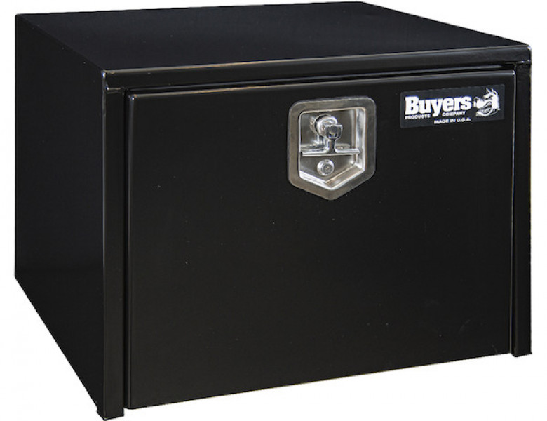 Image of 18x18x18 Inch Black Steel Underbody Truck Box from Buyers Products. Part number: 1702295