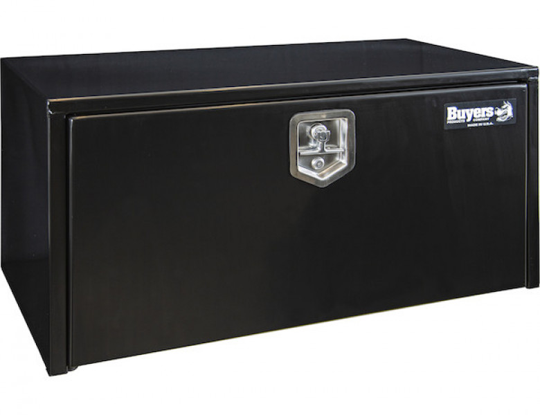 Image of 18x18x18 Inch Black Steel Underbody Truck Box from Buyers Products. Part number: 1702295