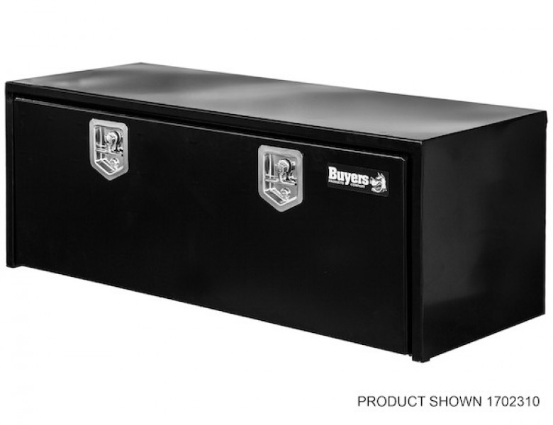 Image of 18x18x18 Inch Black Steel Underbody Truck Box from Buyers Products. Part number: 1702295