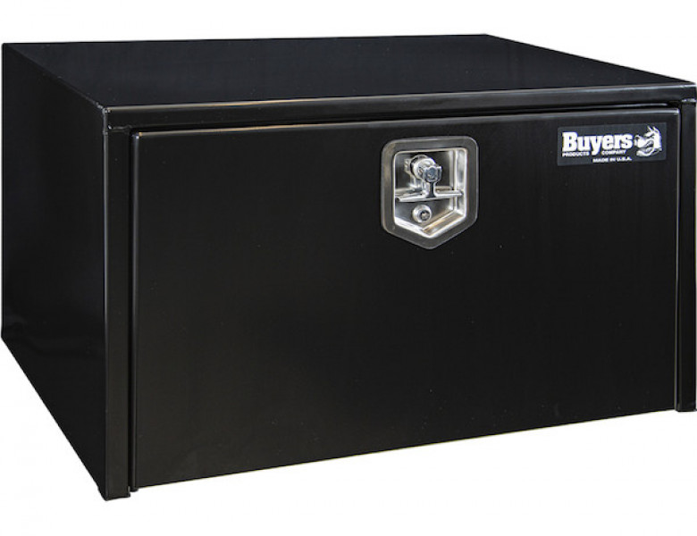 Image of 18x18x30 Inch Black Steel Underbody Truck Box from Buyers Products. Part number: 1702303