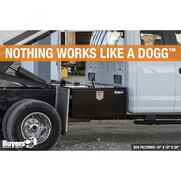 Image of 18x18x36 Inch Black Steel Underbody Truck Box from Buyers Products. Part number: 1702305