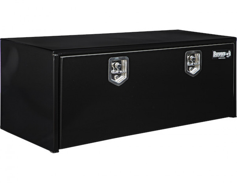 Image of 18x18x48 Inch Black Steel Underbody Truck Box from Buyers Products. Part number: 1702310