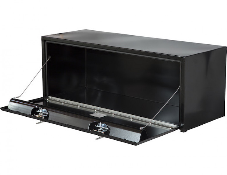 Image of 18x18x48 Inch Black Steel Underbody Truck Box from Buyers Products. Part number: 1702310