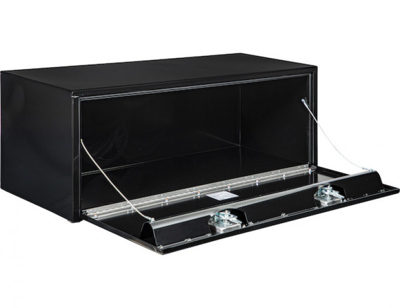 Image of 18x18x48 Inch Black Steel Underbody Truck Box from Buyers Products. Part number: 1702310