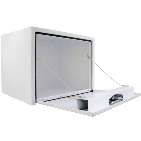 Image of 18x18x24 Inch White Steel Underbody Truck Box from Buyers Products. Part number: 1702400