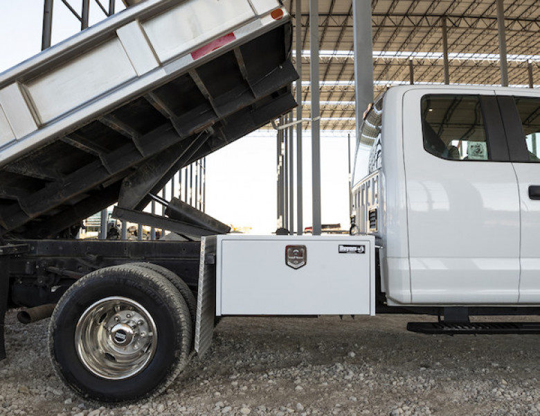 Image of 18x18x24 Inch White Steel Underbody Truck Box from Buyers Products. Part number: 1702400