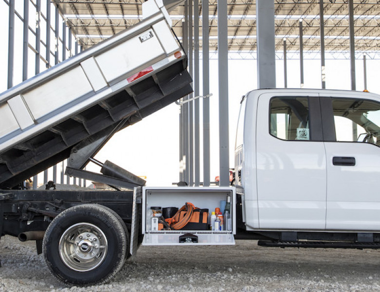 Image of 18x18x24 Inch White Steel Underbody Truck Box from Buyers Products. Part number: 1702400