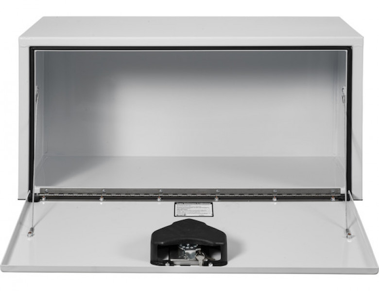 Image of 18x18x30 Inch White Steel Underbody Truck Box from Buyers Products. Part number: 1702403