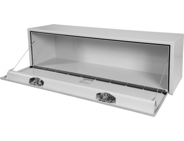 Image of 18x18x48 Inch White Steel Underbody Truck Box from Buyers Products. Part number: 1702410