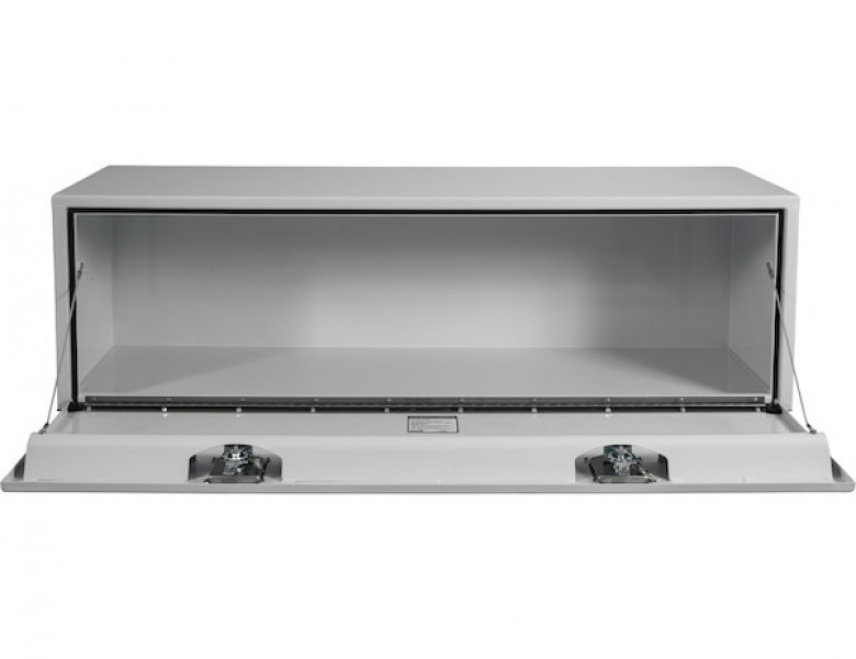 Image of 18x18x48 Inch White Steel Underbody Truck Box from Buyers Products. Part number: 1702410