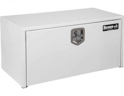 Image of 18x18x72 Inch White Steel Underbody Truck Box from Buyers Products. Part number: 1702425