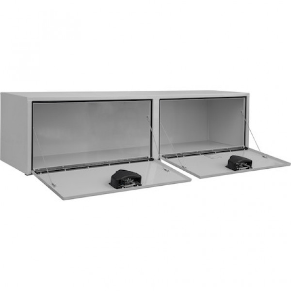 Image of 18x18x72 Inch White Steel Underbody Truck Box from Buyers Products. Part number: 1702425