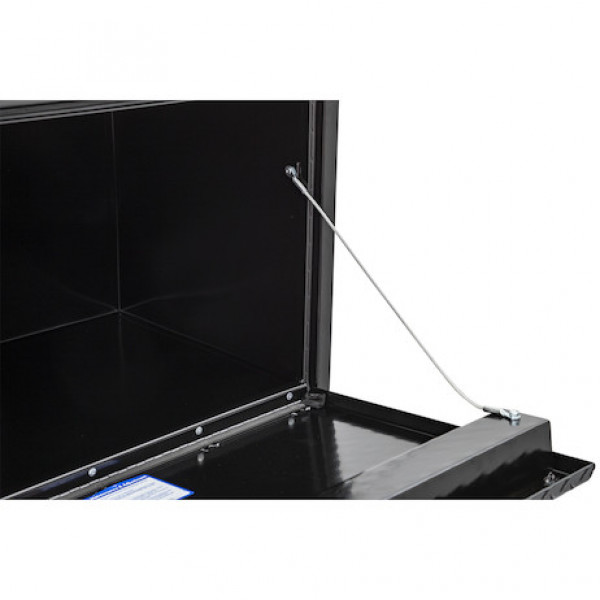 Image of 18x18x30 Inch Gloss Black Steel Underbody Truck Box With Aluminum Door from Buyers Products. Part number: 1702503