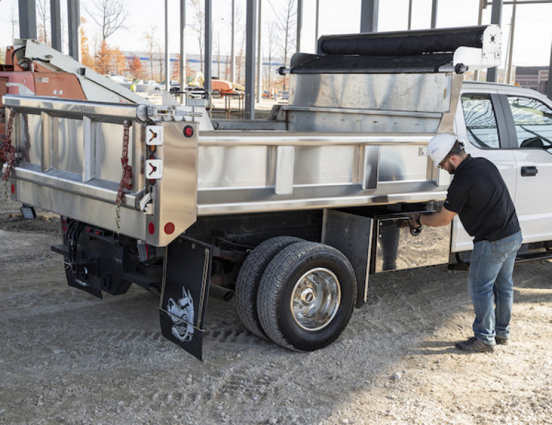 Image of 18x18x30 Inch Black Steel Truck Box With Stainless Steel Door from Buyers Products. Part number: 1702703