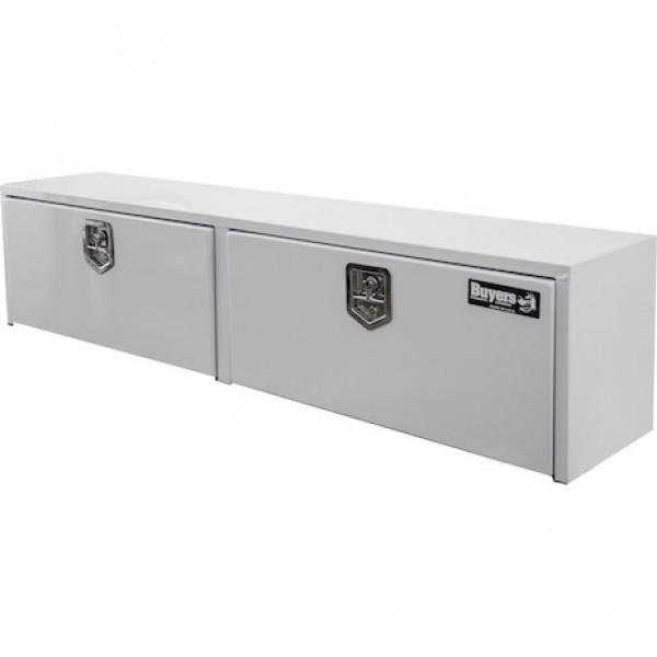 Image of 16x13x72 Inch White Steel Topsider Truck Box from Buyers Products. Part number: 1702840