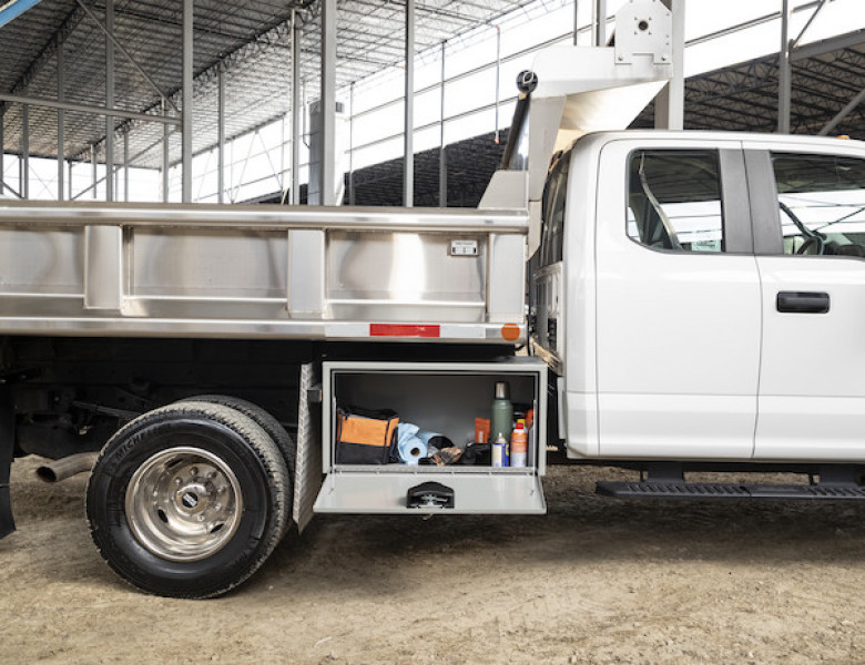 Image of 18x18x48 Inch Primed Steel Underbody Truck Box from Buyers Products. Part number: 1702910