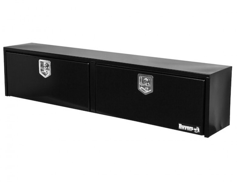 Image of 16x13x72 Inch Black Steel Topsider Truck Box from Buyers Products. Part number: 1702940