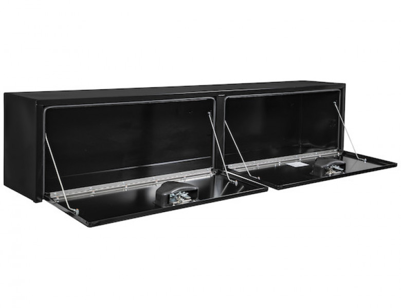 Image of 16x13x72 Inch Black Steel Topsider Truck Box from Buyers Products. Part number: 1702940