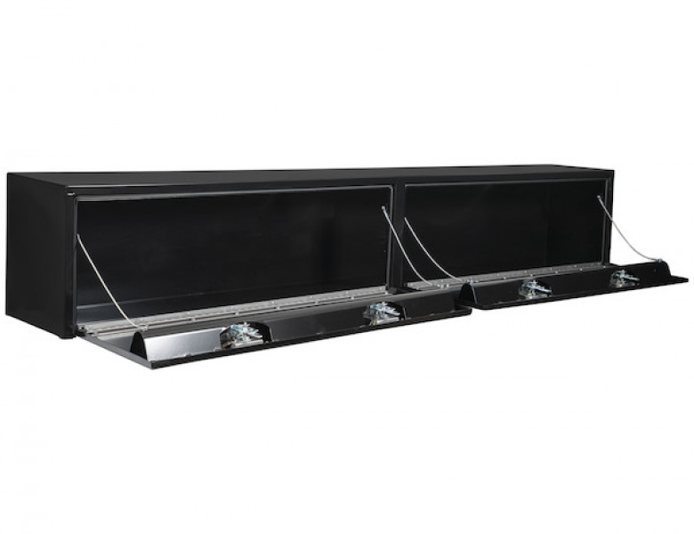 Image of 16x13x96 Inch Black Steel Topsider Truck Box from Buyers Products. Part number: 1702960