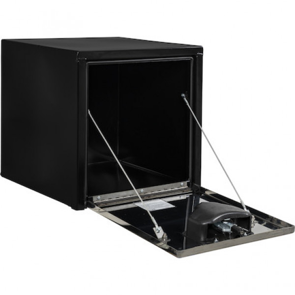 Image of 18X18X18 Inch Black Steel Truck Box With Stainless Steel Door from Buyers Products. Part number: 1702965